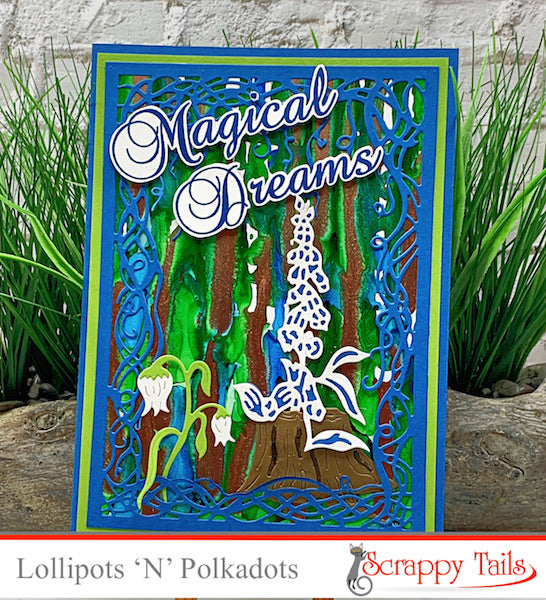 Alcohol Inked Fairy Forest