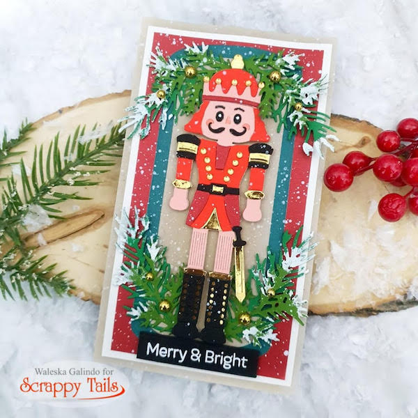 Mini Slimline Nutcracker Card Scrappy Tails Crafts