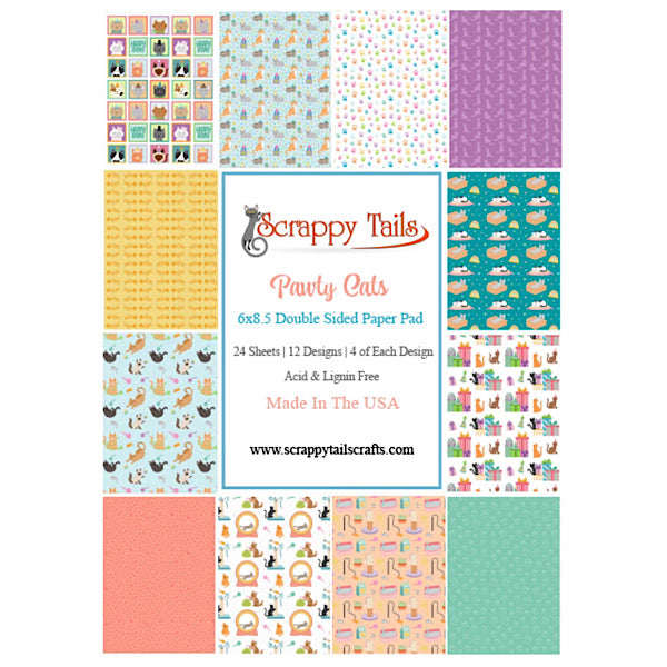6X8.5 Pawty Cat Designer Paper
