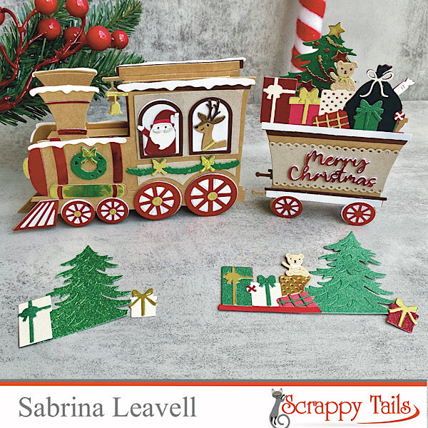 Preorder - ships 11/05 - Polar Express Caboose Pop Up Metal Craft Die