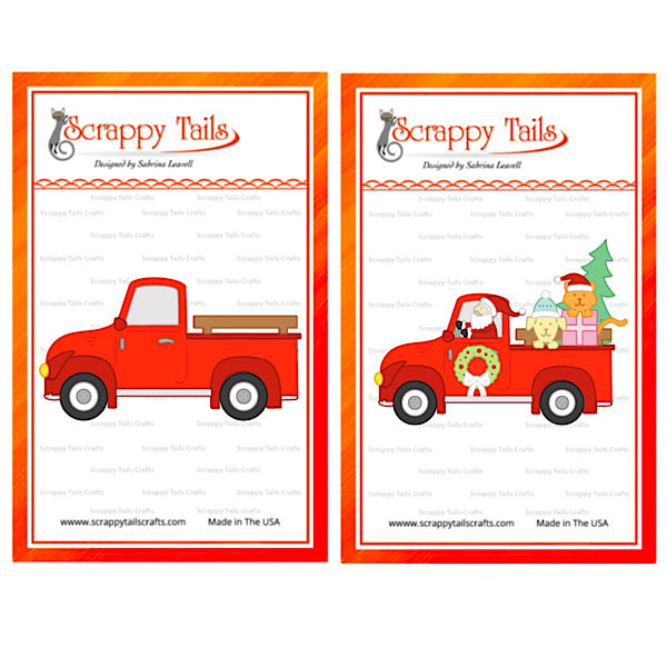 Christmas Truck 3D Ornament & Truck Passenger Metal Craft Die Bundle