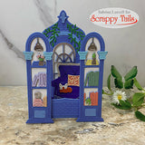 A7 Library Window Pop Up Card Metal Craft Die