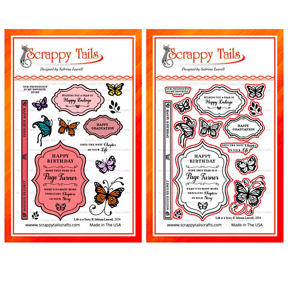 6X8 Life Is A Story Stamp And Coordinating Metal Craft Die Bundle