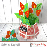 A7 Octagon Geometric Pop Up Vase Metal Craft Die