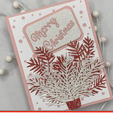 Assorted Christmas Leaves Metal Craft Die look
