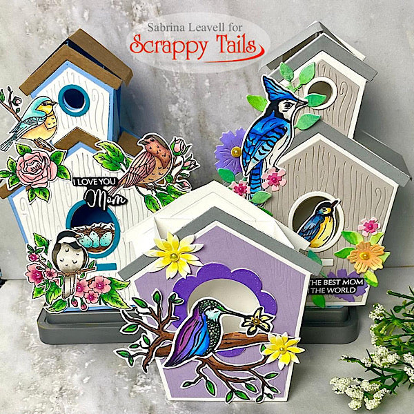 A7 Bird House Pop Up Card Craft Metal Die Set – Scrappy Tails Crafts