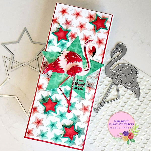 Layering Flamingo Pair Metal Craft Die
