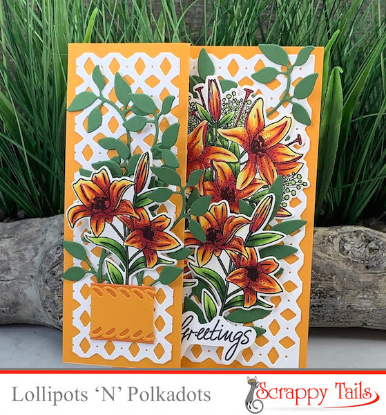 Easter Lily Tri-Fold Card