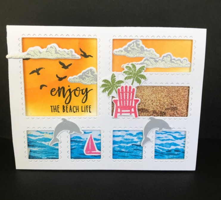 Beach Inspired Window Card