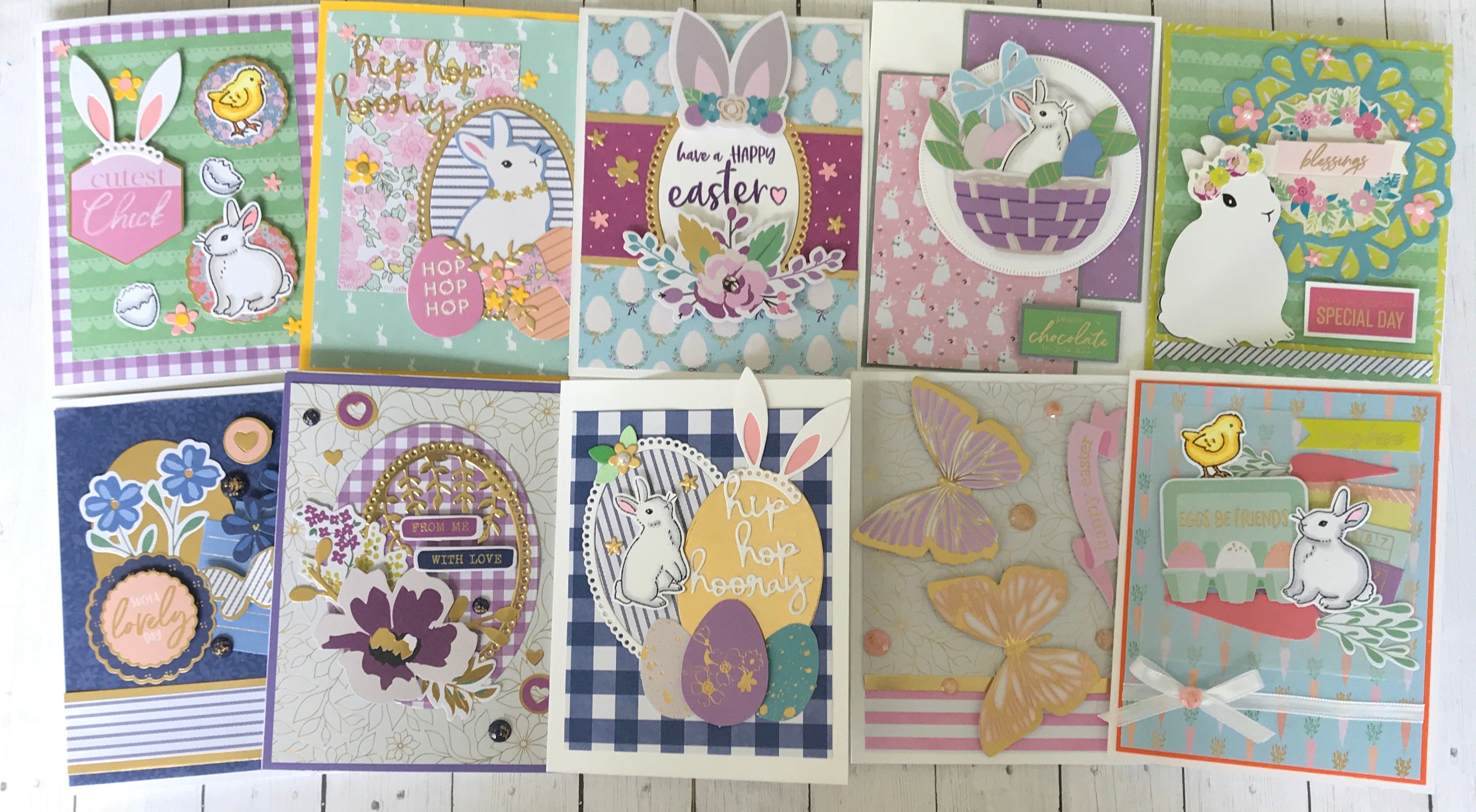 Spellbinders March 2020 | "Feeling Hoppy" |10 Cards 1 kit