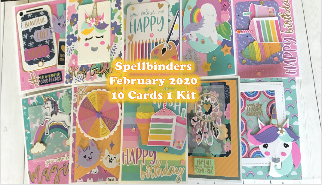 Spellbinders February 2020 | 10 cards 1 kit
