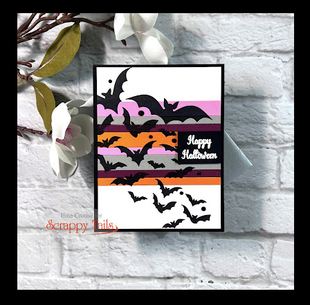 Graphic Stenciled Halloween Card