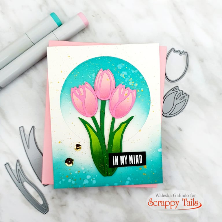 Ink Blending with Outlined Die Cuts