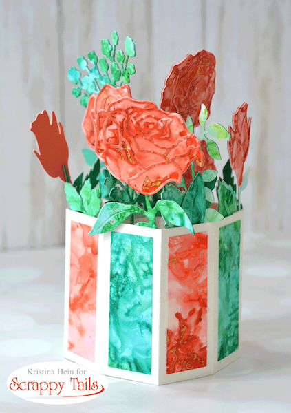 Alcohol Ink Pop up Vase