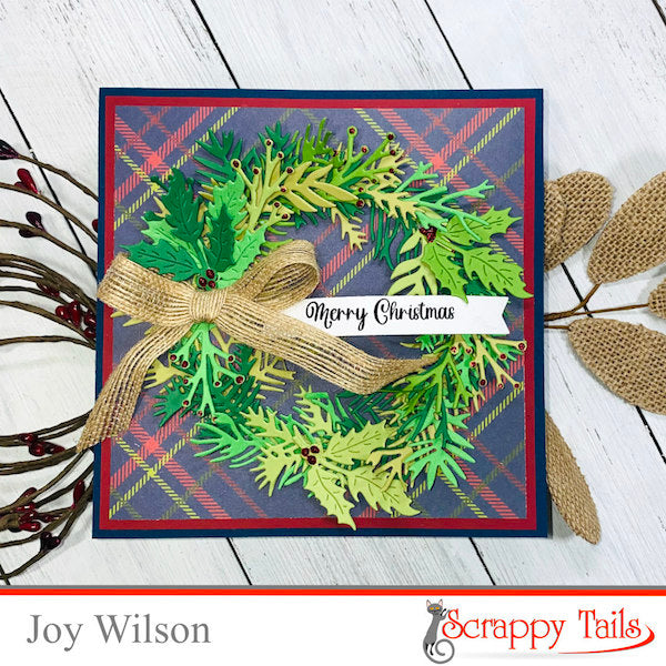Holiday Wreath Square Card