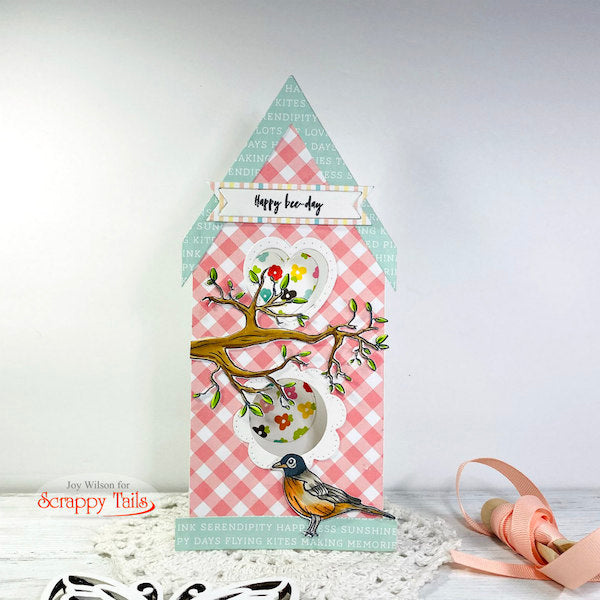 Pop up Slimline Birdhouse Card