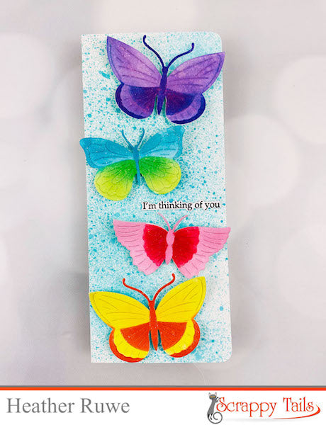 Stenciled Butterfly Card