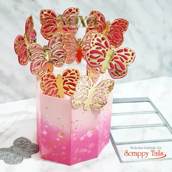 Butterfly Pop Up Vase Card