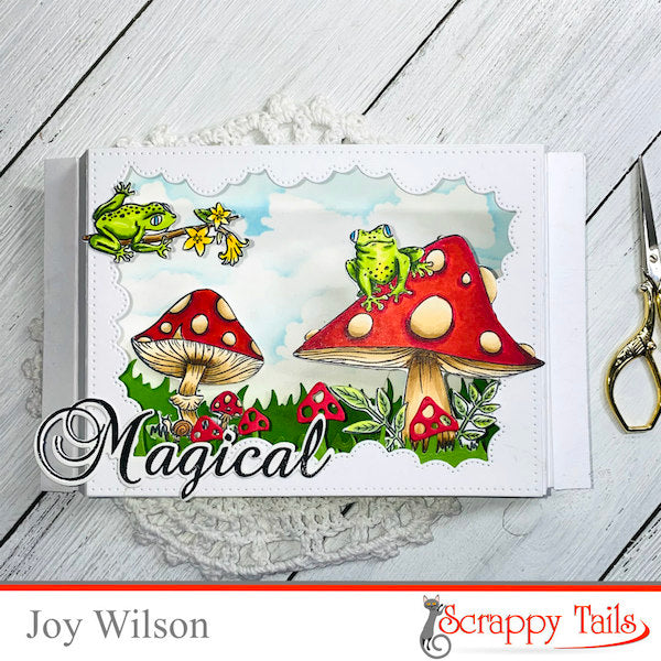 Toad-ally Awesome Shadow Box Card