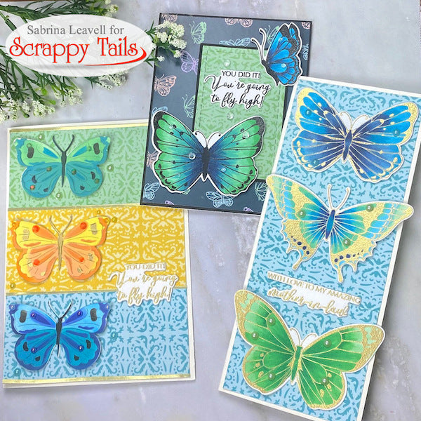 10 cards 1 kit- Butterfly Kisses