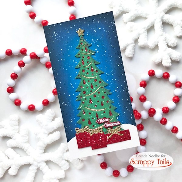 Christmas Tree Mini Slimline Card