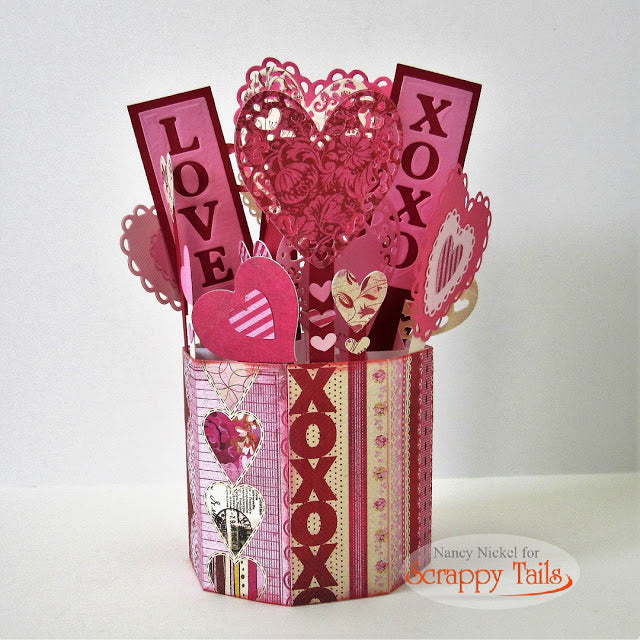 Valentine Pop up Vase Card