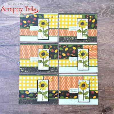 Matching Sunflower Card Set- Sheetload of Cards