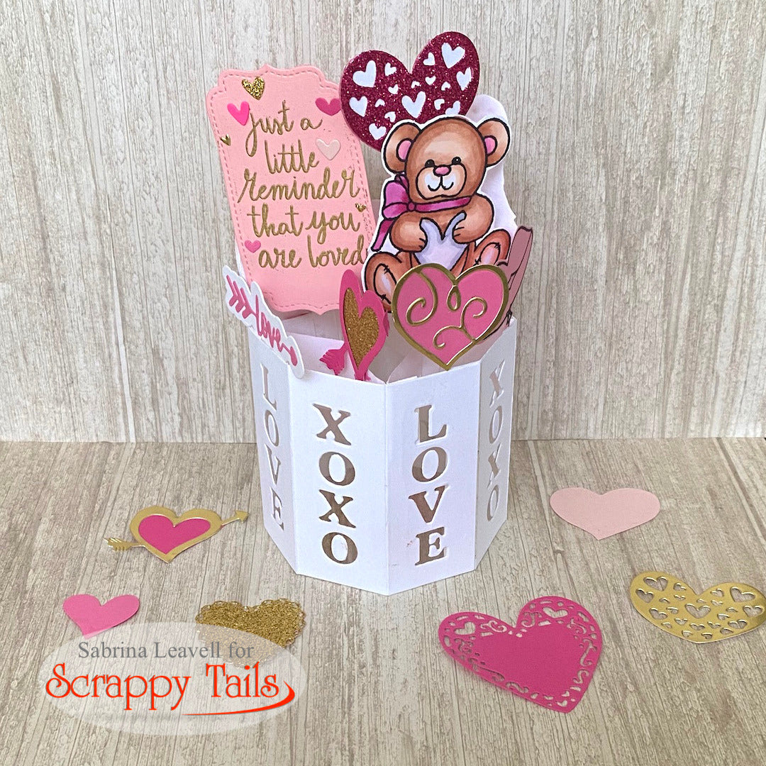 Paper Rose Mini Pop up Vase – Scrappy Tails Crafts