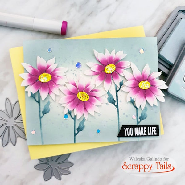 Whimsical Layering Daisy Card