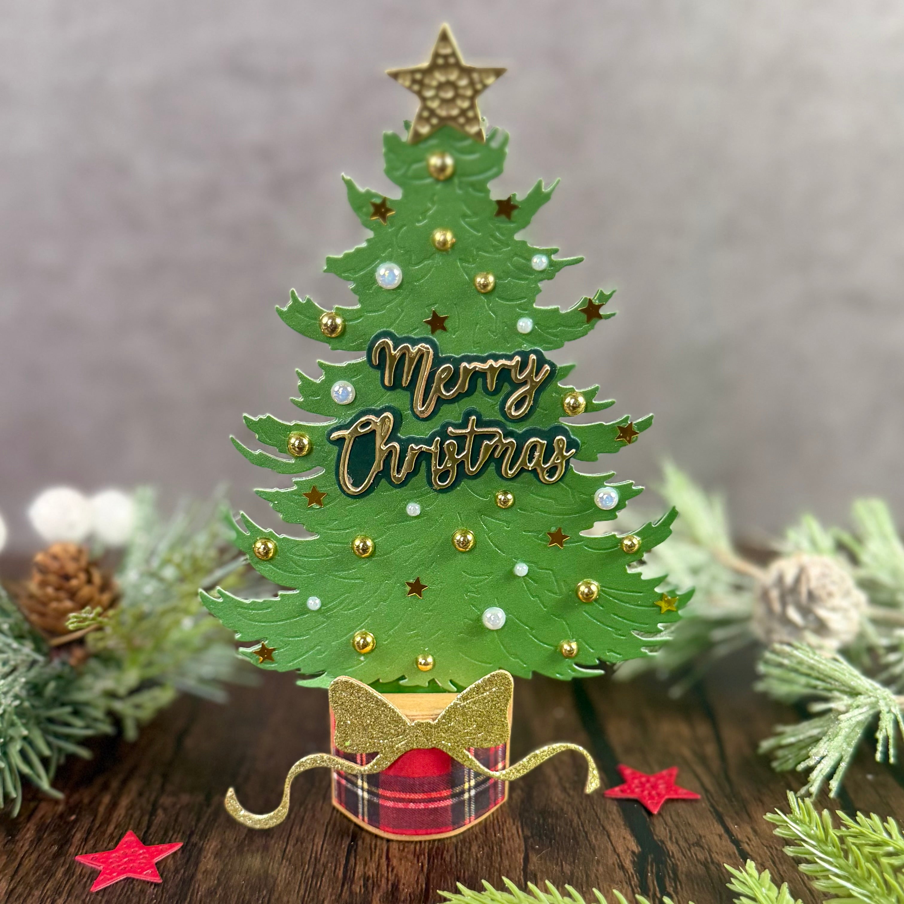 Podium Extra Large Christmas Tree Add-On Metal Craft Die