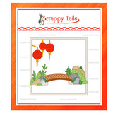 Japanese Cherry Blossom Bridge & Lantern Add-On Metal Craft Die