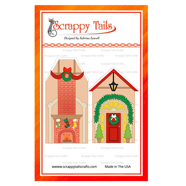 Christmas House Trifold Metal Craft Die Bundle