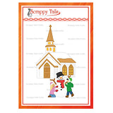 Snow Globe Church & Snowman Add-On Metal Craft Die