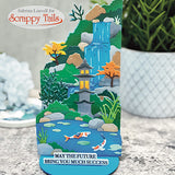 PREORDER Waterfall Koi Pond Trifold Metal Craft Die Shipping 5/28
