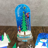 Snow Globe Tall Whimsical Tree With Ladder & Elves Add-On Metal Craft Die