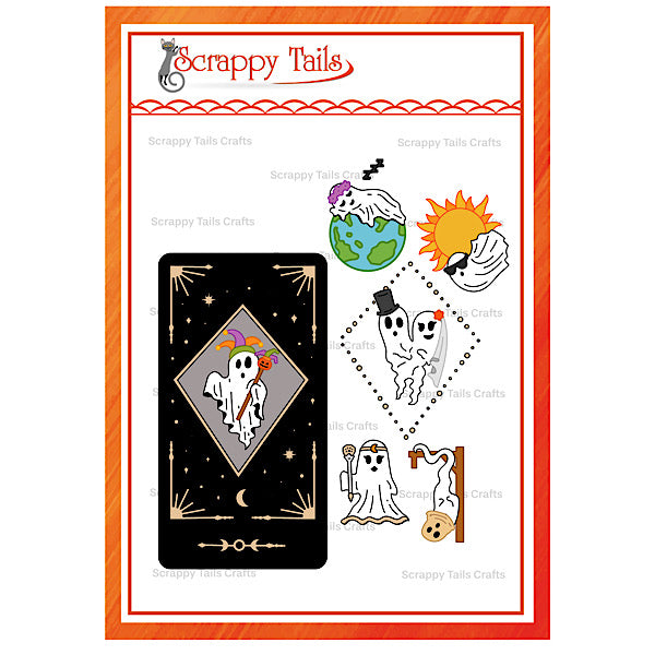 Ghost Tarot Card Metal Craft Die