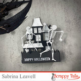 A7 Haunted House Pop Up Card Metal Craft Die