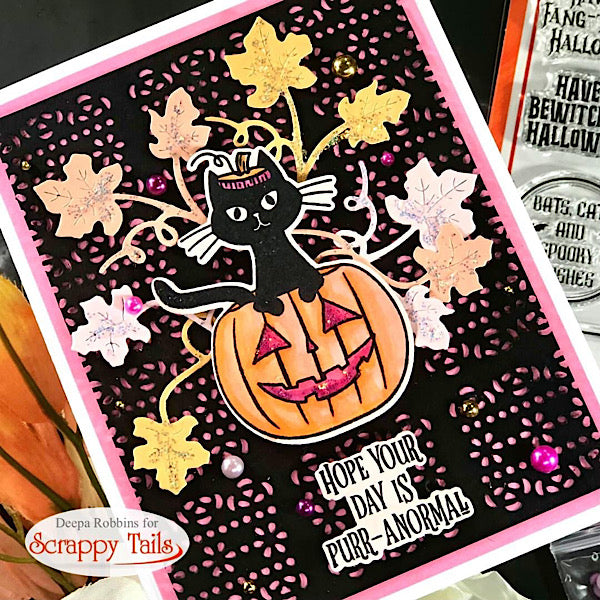 Purr-Fect Halloween Night Metal Craft Die