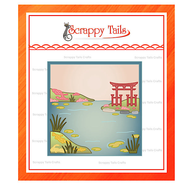 Japanese Cherry Blossom Pergola Add-On Metal Craft Die