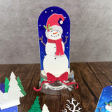 Snow Globe Large Traditional Snowman Add-On Metal Craft Die