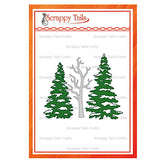 Snow Globe Wintery Forest Tree Trio Add-On Metal Craft Die