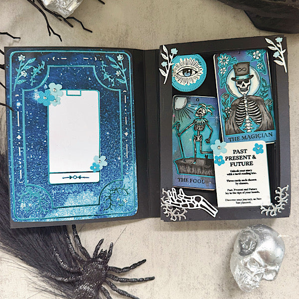 6X8 Tarot Skelly Coordinating 5 Layer Stencil
