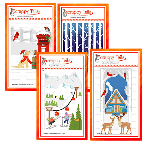 Limited Time Save 10% - 4 Piece “Birch Tree Pop Up Tunnel Card Bundle”