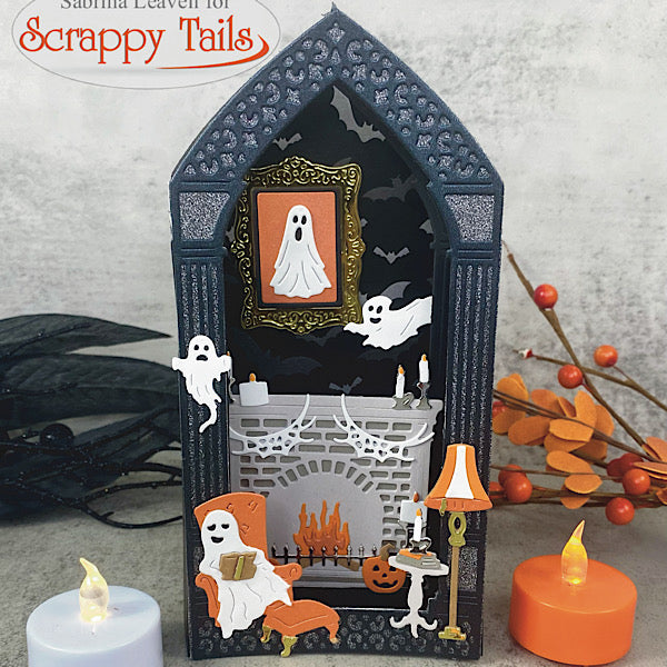 Spooky Fireplace Metal Craft Die