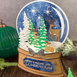 Snow Globe Wintery Forest Tree Trio Add-On Metal Craft Die