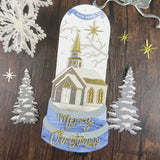 Tall Arch Snow Globe Add-On Metal Craft Die