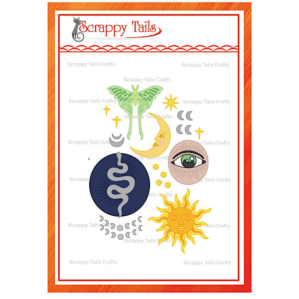 Celestial Tarot Card Accessories Metal Craft Die
