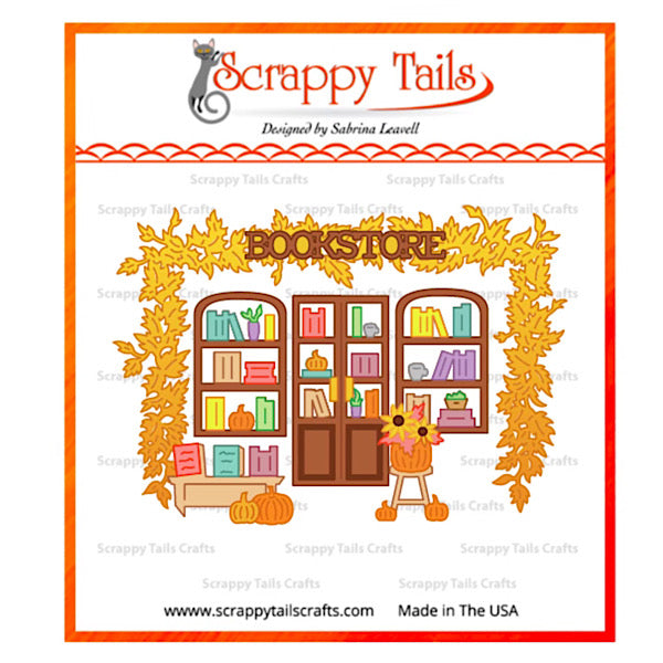 Fall Book Store Add-On Metal Craft Die