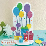 Birthday Trifold Add-on Metal Craft Die