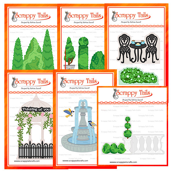 Save 10% - Limited Time - 6 Piece Gazebo Wrap Around & Topiary Metal Craft Die Bundle